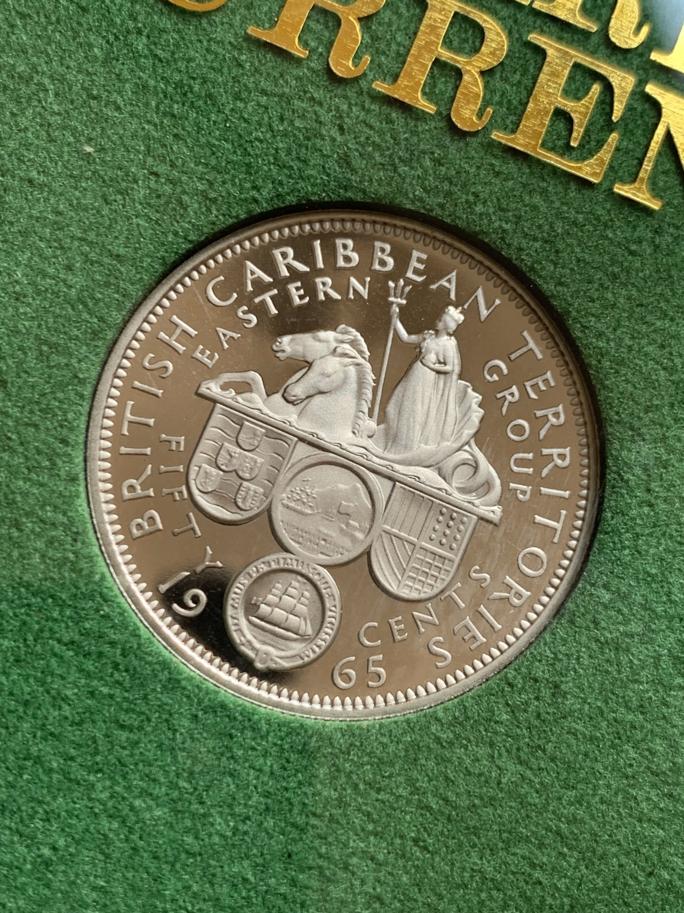 《竞宝斋》第243场-周日，周一 新年开场 (全场包邮) 1965年东加勒比6枚精制套，英皇厂出品，原包装，带证书，好状态。