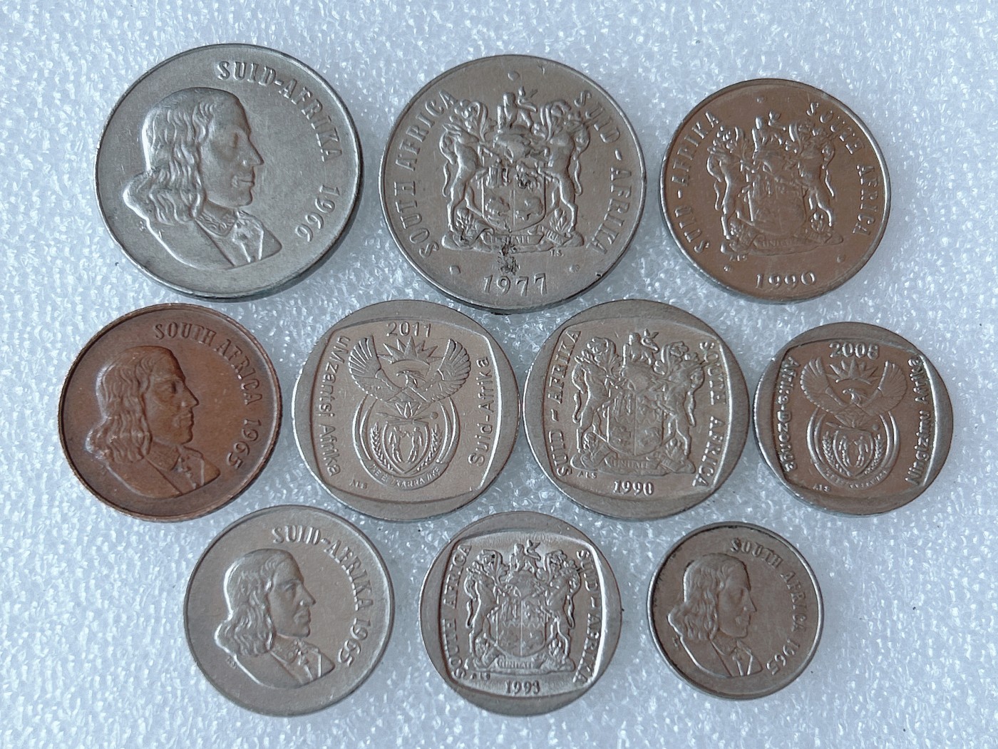 第一海外回流一元起拍收藏 散币专场 第68期 南非硬币 10枚 无重复