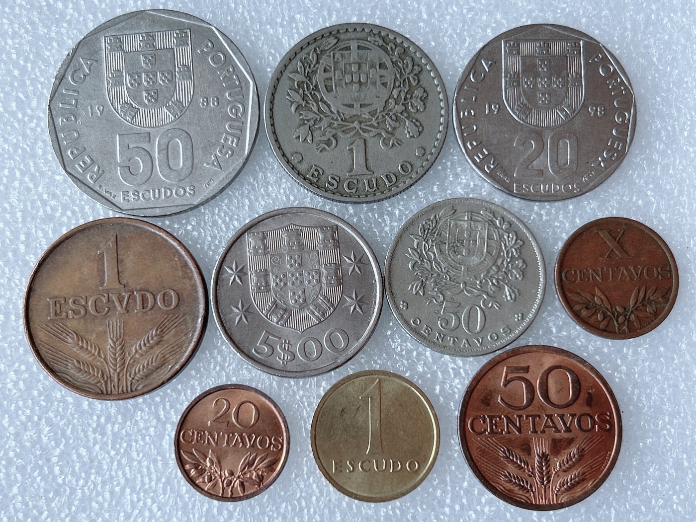 第一海外回流一元起拍收藏 散币专场 第68期 葡萄牙硬币 10枚 无重复