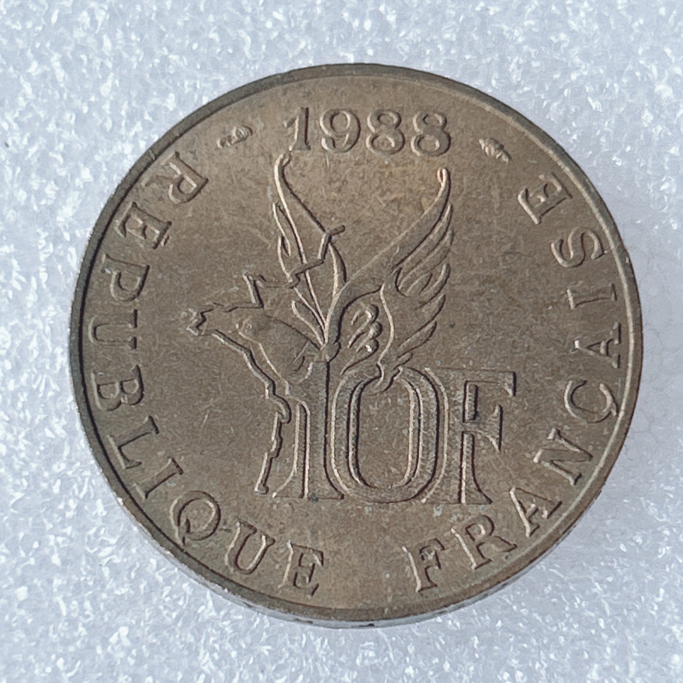 海外回流1元起拍小铺 各国钱币散币场 第8期 法国1988年罗兰·加洛斯佰年诞辰 10法郎纪念币