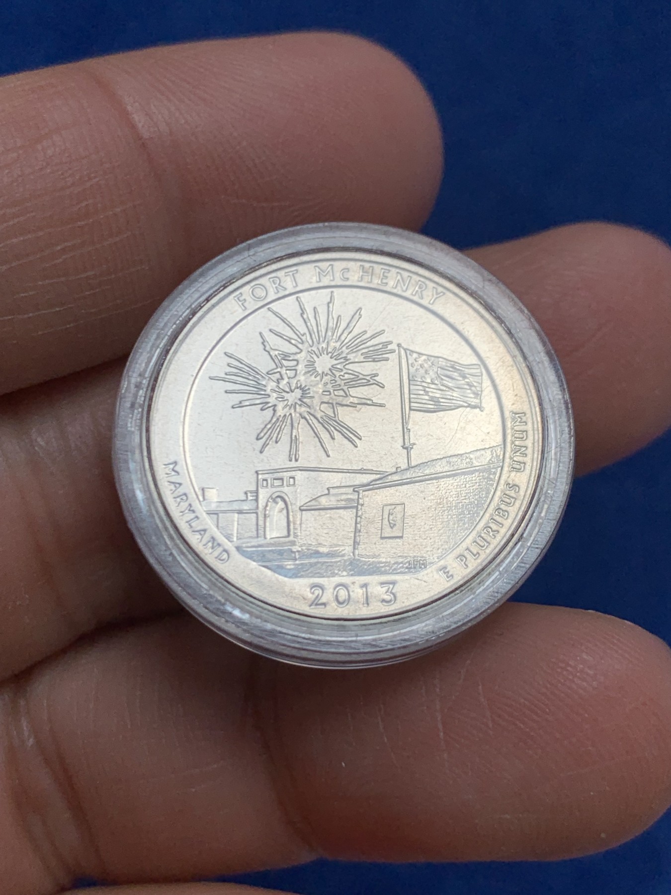 《竞宝斋》第243场-周日，周一 新年开场 (全场包邮) 3枚一组 2013年S版美国公园币 背面地标分别为大盆地公园、麦克亨利纪念碑、总统山