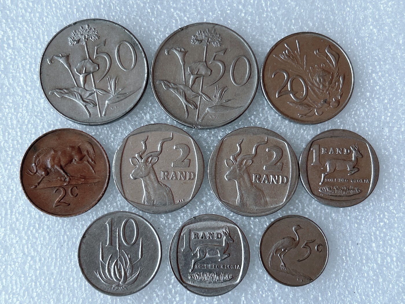 第一海外回流一元起拍收藏 散币专场 第68期 南非硬币 10枚 无重复