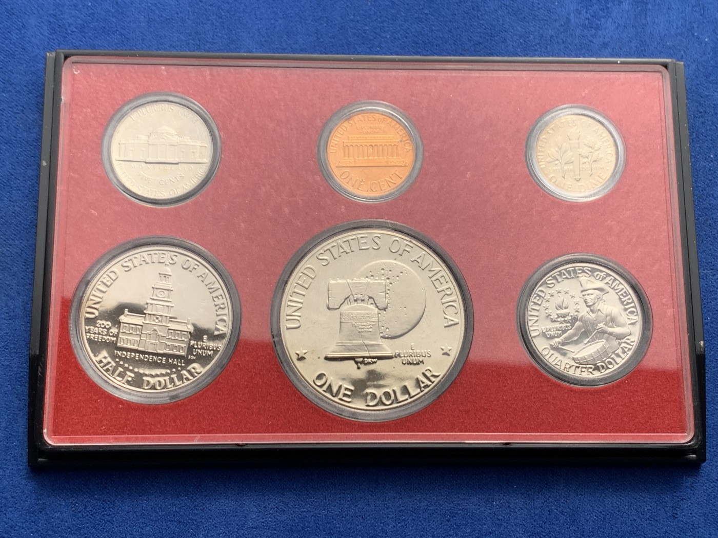 《竞宝斋》第243场-周日，周一 新年开场 (全场包邮) 美国1976年精致套币 含精致大艾一元