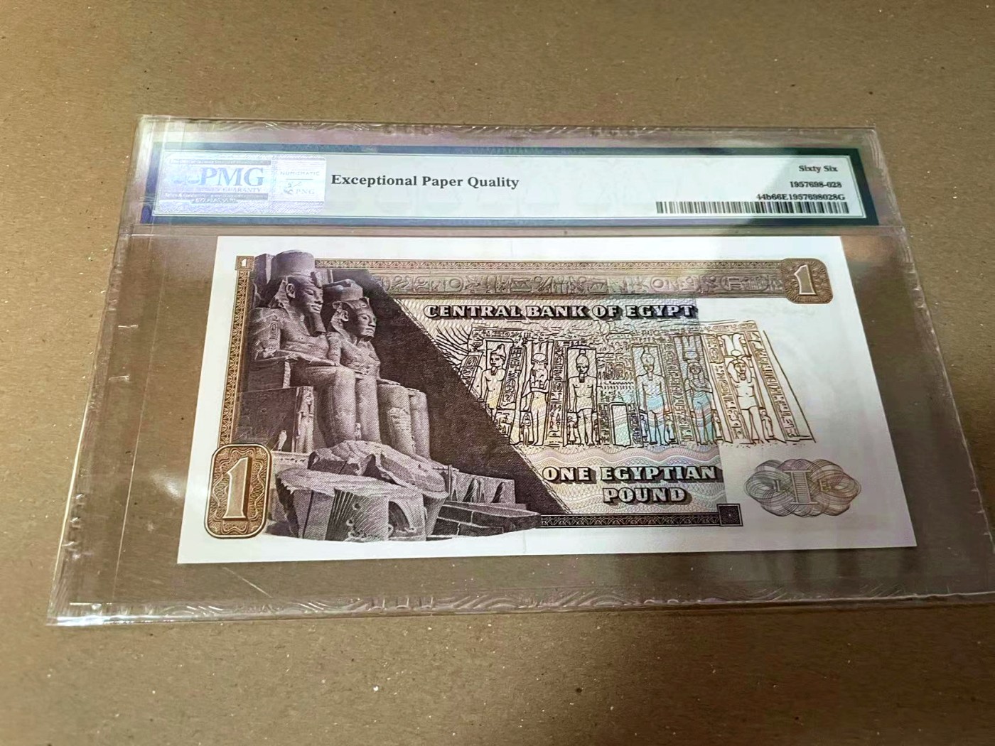 【Blue Auction】✨世界纸币精拍第440期【精】 埃及 1967-78年1镑 PMG66EPQ