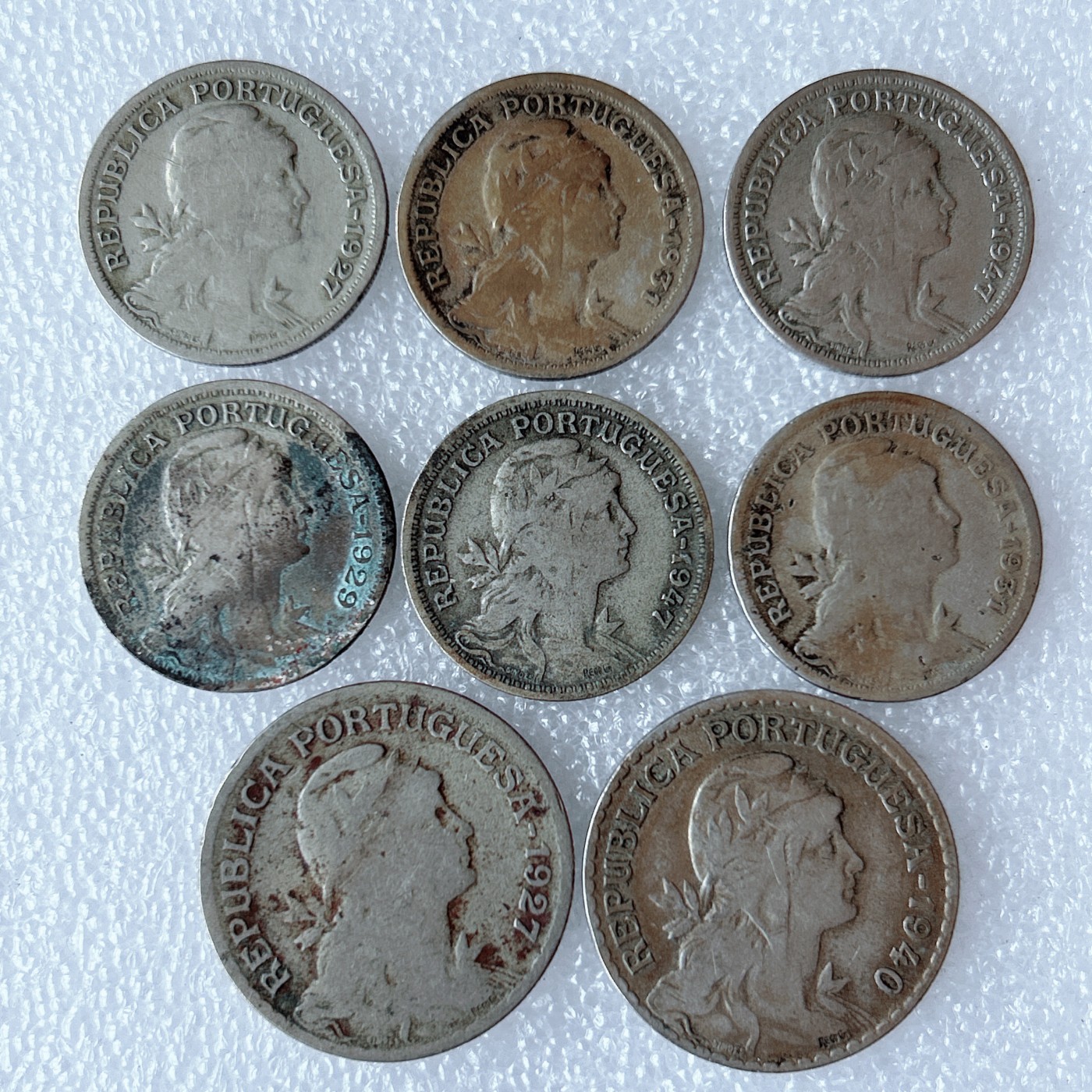 第一海外回流一元起拍收藏 散币专场 第68期 葡萄牙女神版8枚