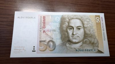 【世界钱币】精选微拍第94期暨2024年第五期 评级币裸钞场 1991年德国50马克 全新绝品尾号9L4