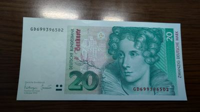 【世界钱币】精选微拍第94期暨2024年第五期 评级币裸钞场 1993年德国20马克 全新绝品无47尾号5D2