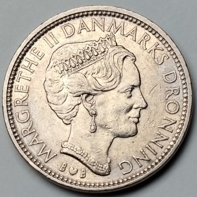 布加迪🐬～世界钱币🌾第 90 期 /  亚洲欧洲各国散币&巴西币 - 丹麦🇩🇰 1979年 10克朗 玛格丽特二世