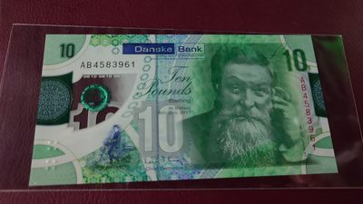 【世界钱币】精选微拍第94期暨2024年第五期 评级币裸钞场 2017年北爱尔兰10镑塑料钞 丹斯克银行 全新绝品尾号961