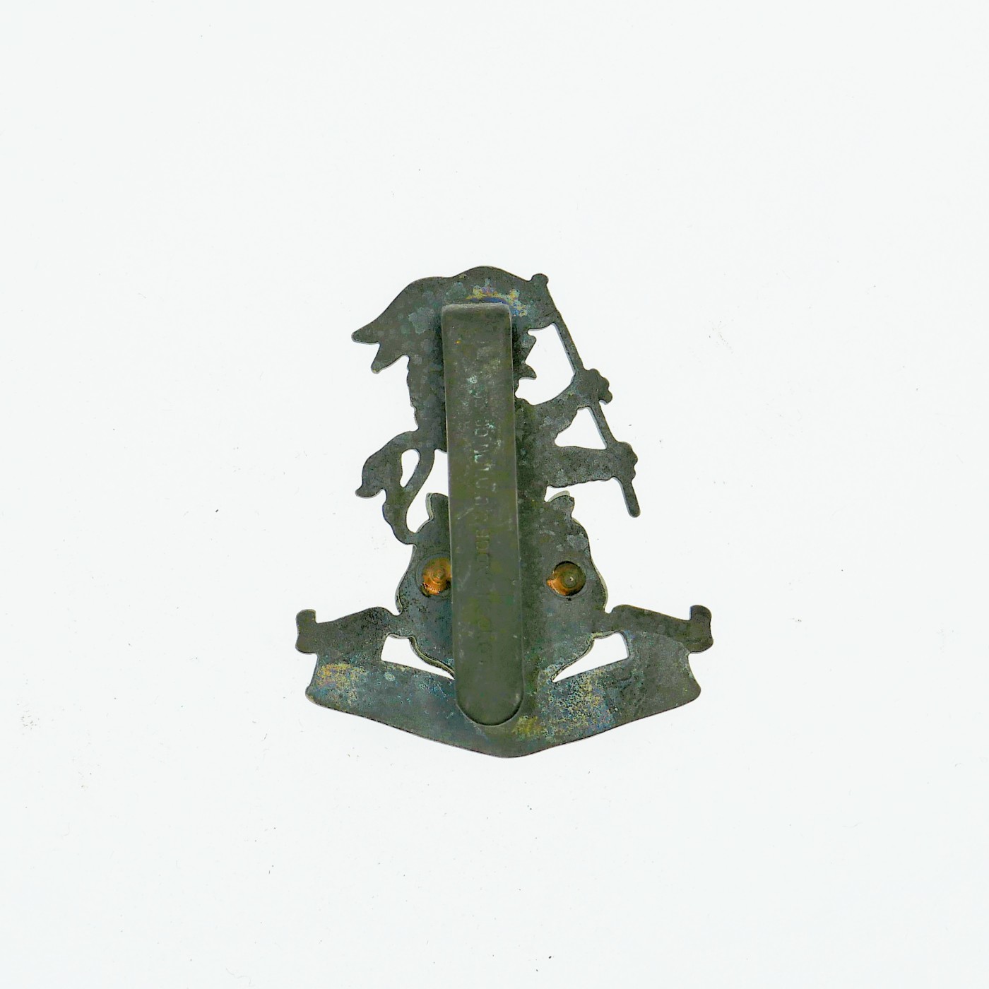 勋章奖章交易所3月9日拍卖 英国约克军团帽徽，2片式结构，带厂标