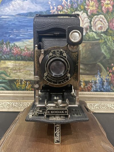 欧美回流精选春季拍场 - 美国回流老kodak皮腔相机（尺寸大，24cmX12cm）