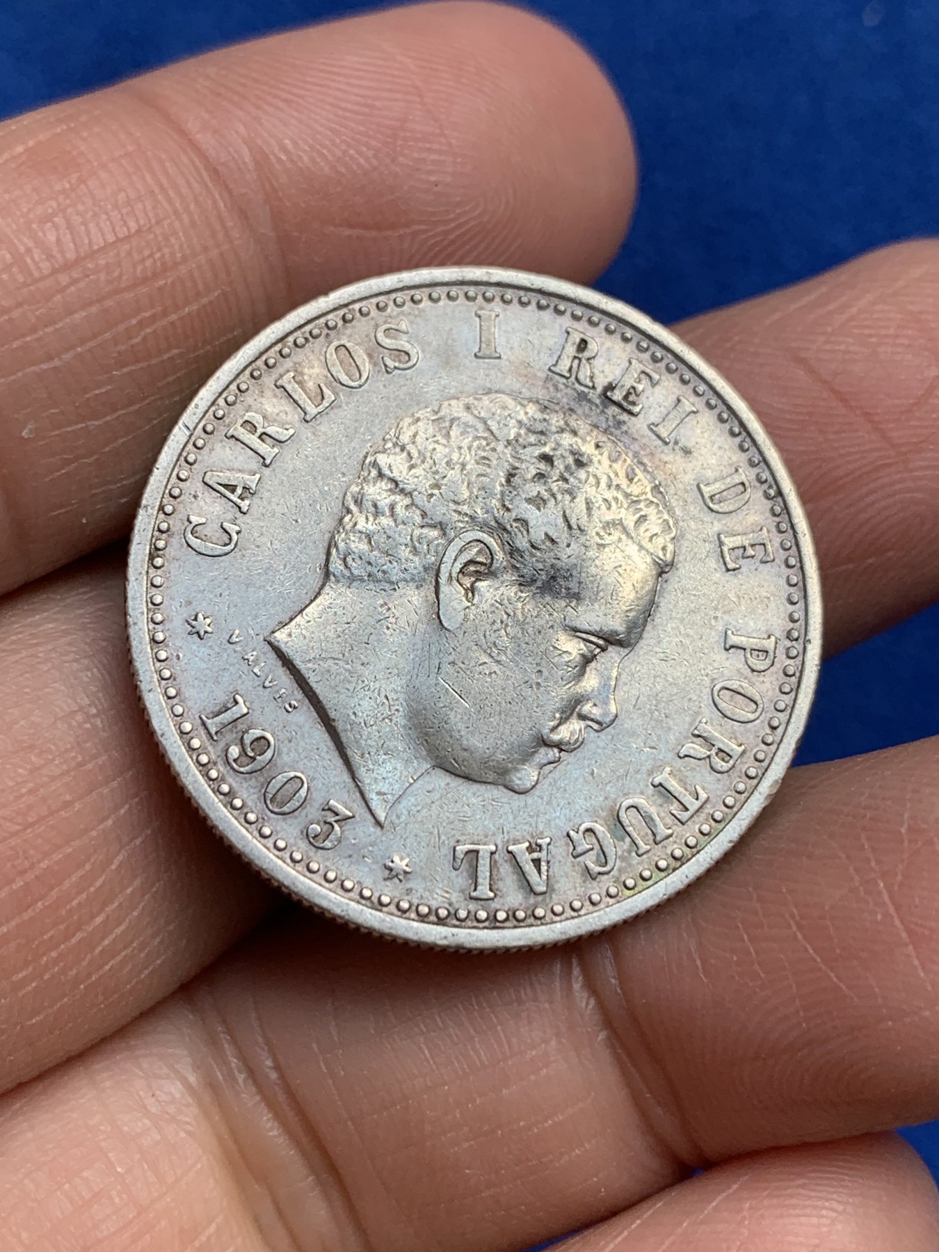 《竞宝斋》第244场-周日，周一 新年开场 (全场包邮) 葡属印度1903年1卢比银币