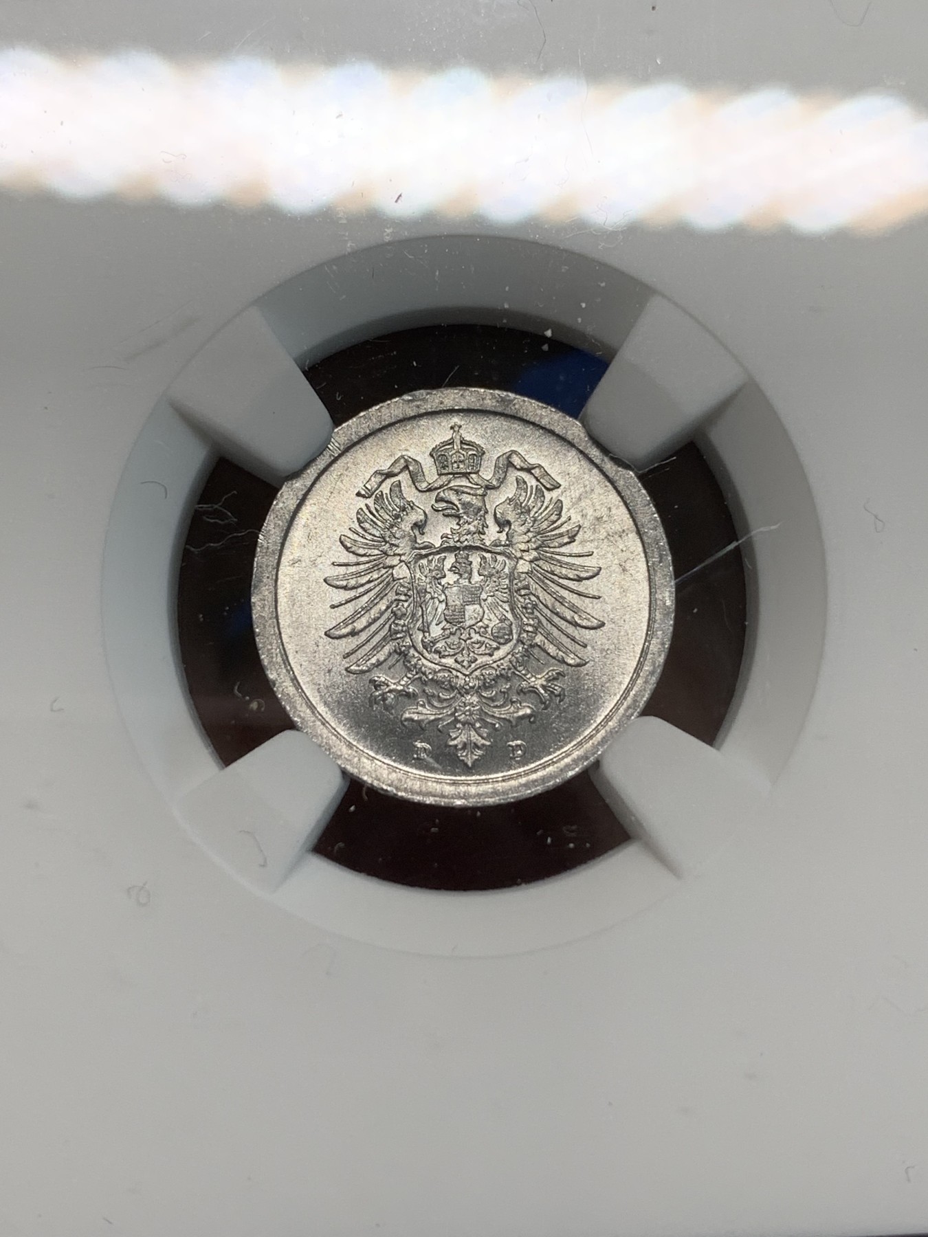 《竞宝斋》第244场-周日，周一 新年开场 (全场包邮) NGC MS63 德国1917D短翅1芬尼 铝币 短翅好品难得 更高分仅5枚