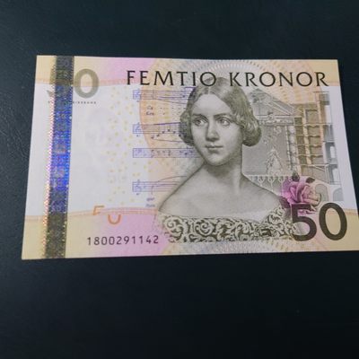 【世界钱币】精选微拍第94期暨2024年第五期 评级币裸钞场 瑞典50克朗 夜莺再版 全新绝品