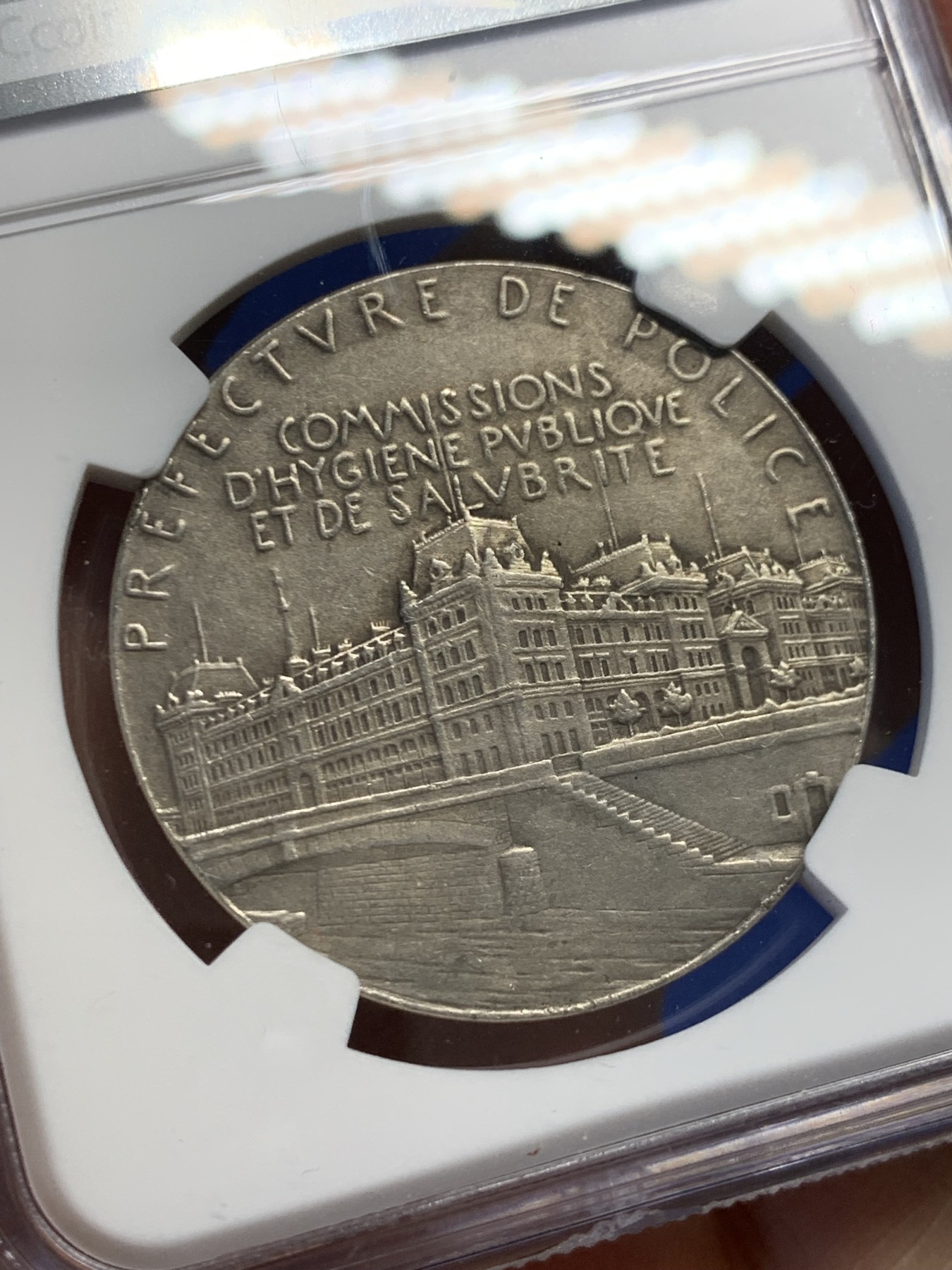 《竞宝斋》第244场-周日，周一 新年开场 (全场包邮) NGC MS61 罗蒂作品 法国内政部 玛丽安娜 银章