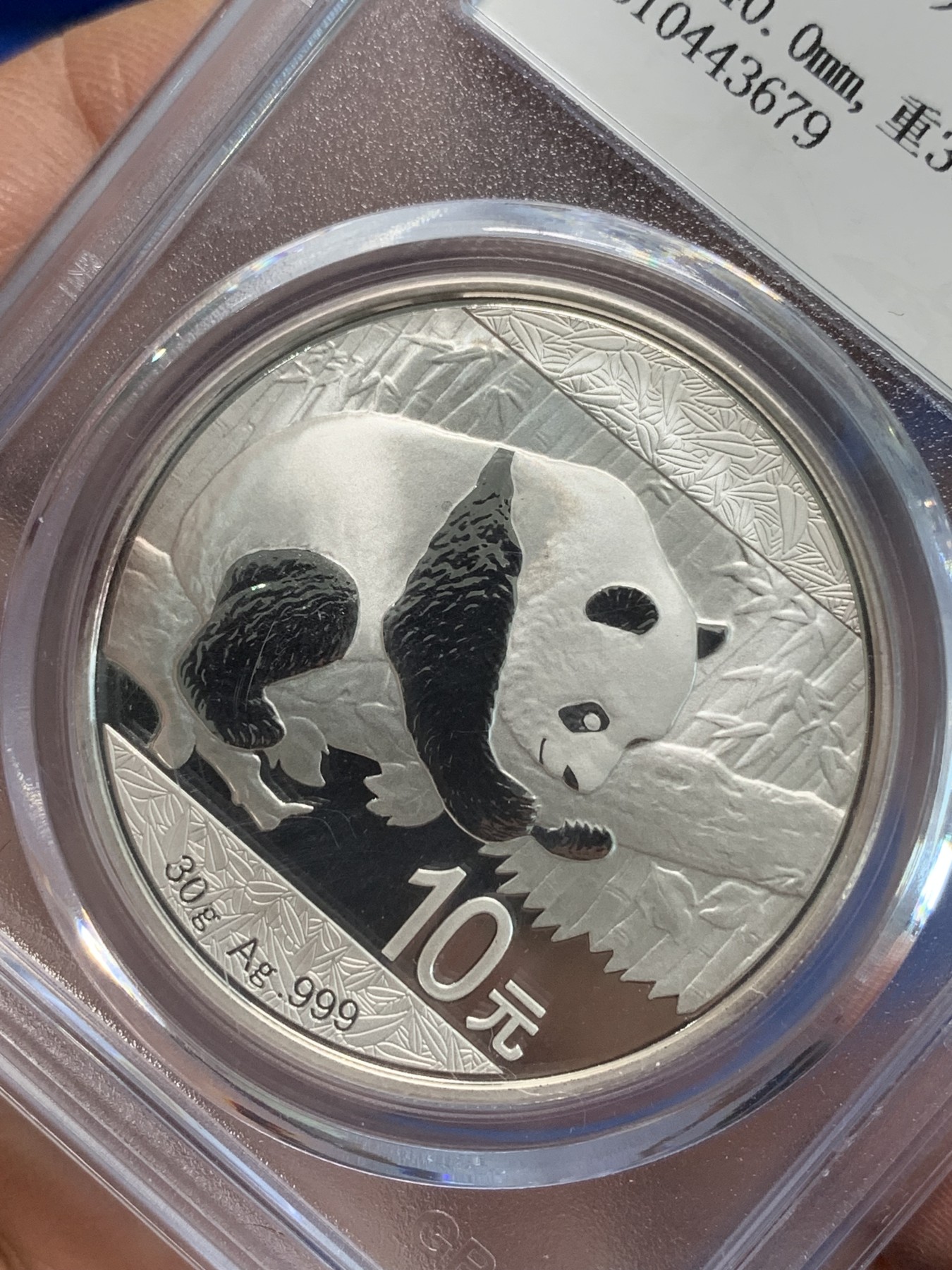 《竞宝斋》第244场-周日，周一 新年开场 (全场包邮) 公博 MS68 中国2016年熊猫10元银币