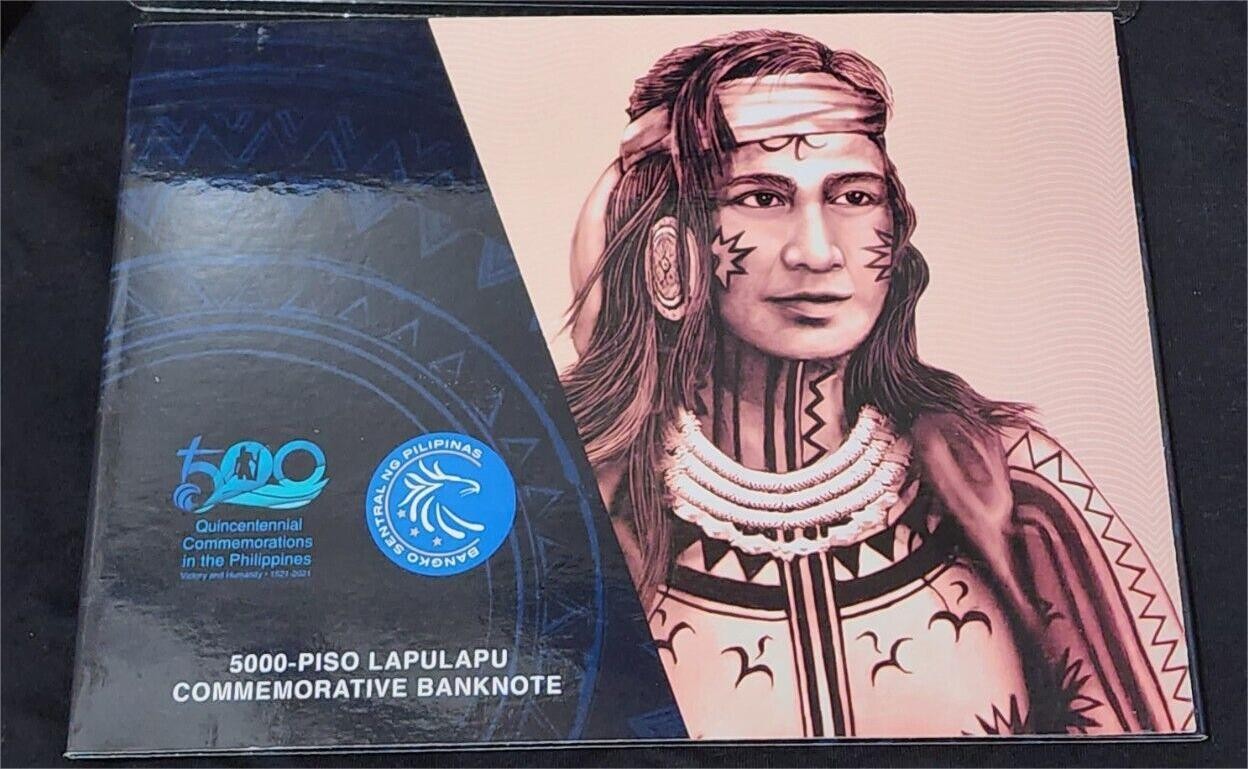 【Blue Auction】✨世界纸币精拍第440期【精】    【616倒置小号 带册】菲律宾 2021（A）年5000比索 较少见 超大票幅 纪念钞 设计精美 全新UNC（极轻微印子）