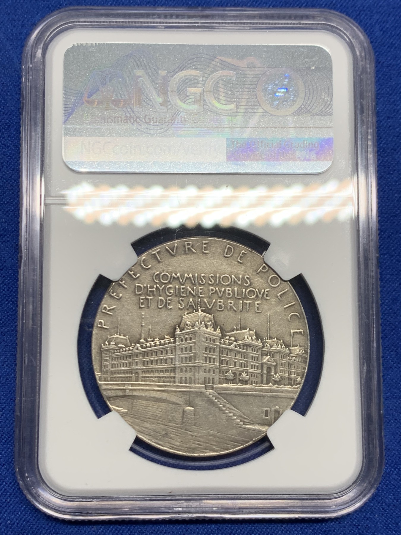 《竞宝斋》第244场-周日，周一 新年开场 (全场包邮) NGC MS61 罗蒂作品 法国内政部 玛丽安娜 银章