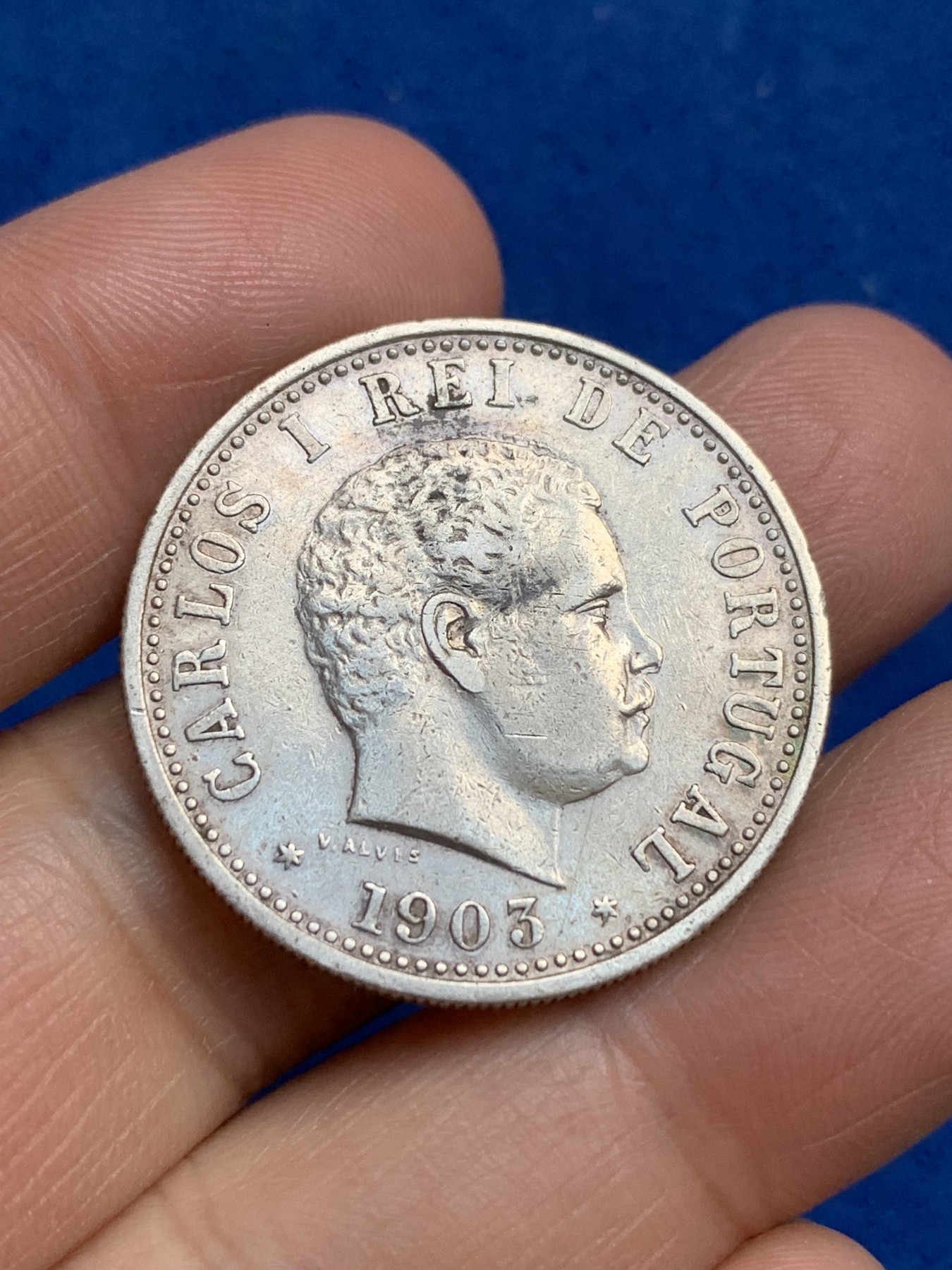 《竞宝斋》第244场-周日，周一 新年开场 (全场包邮) 葡属印度1903年1卢比银币