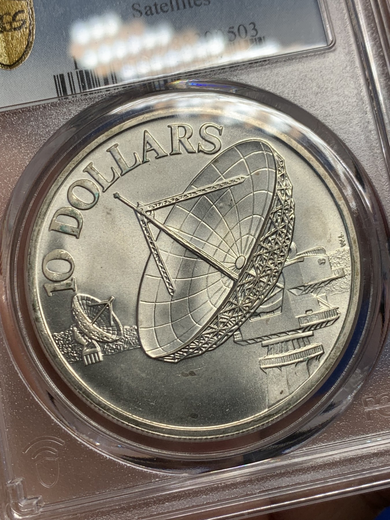 《竞宝斋》第244场-周日，周一 新年开场 (全场包邮) PCGS MS67 新加坡1979年雷达10元银币 67高分