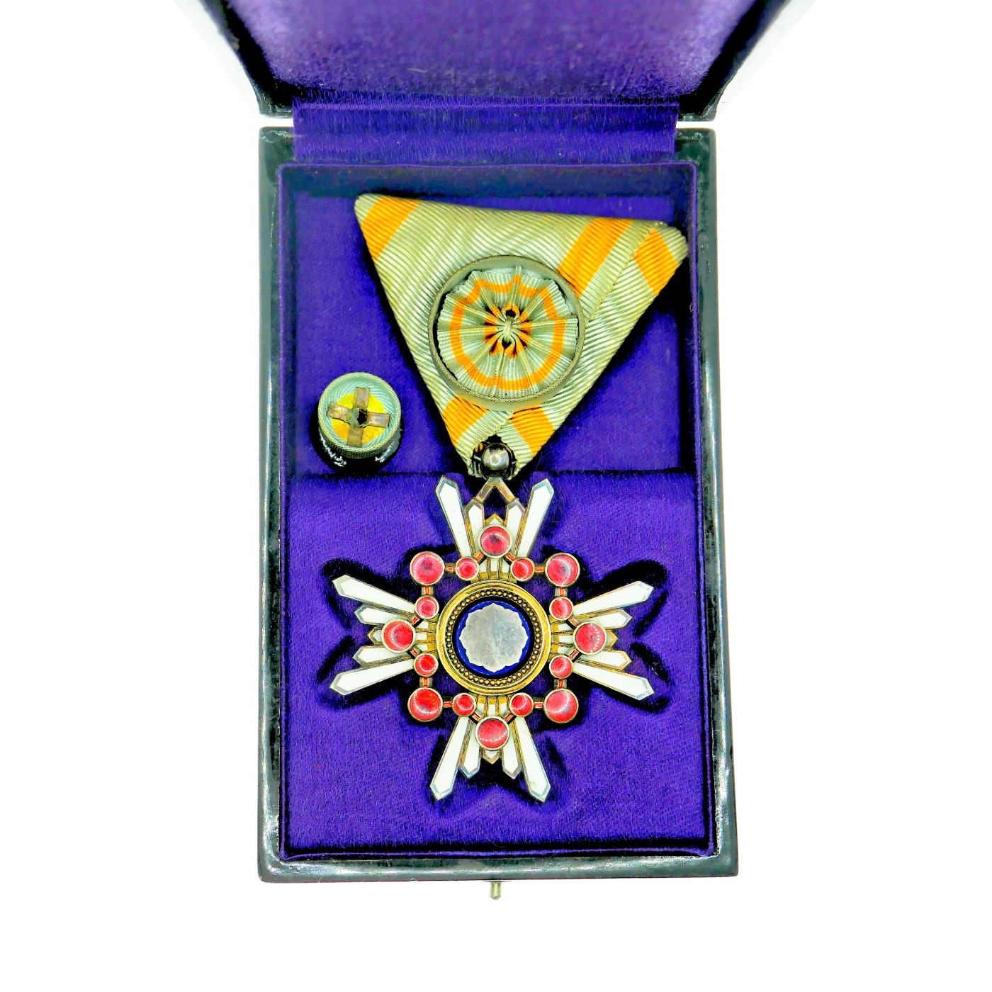 勋章奖章交易所3月9日拍卖 日本四等瑞宝勋章，银质，四钉