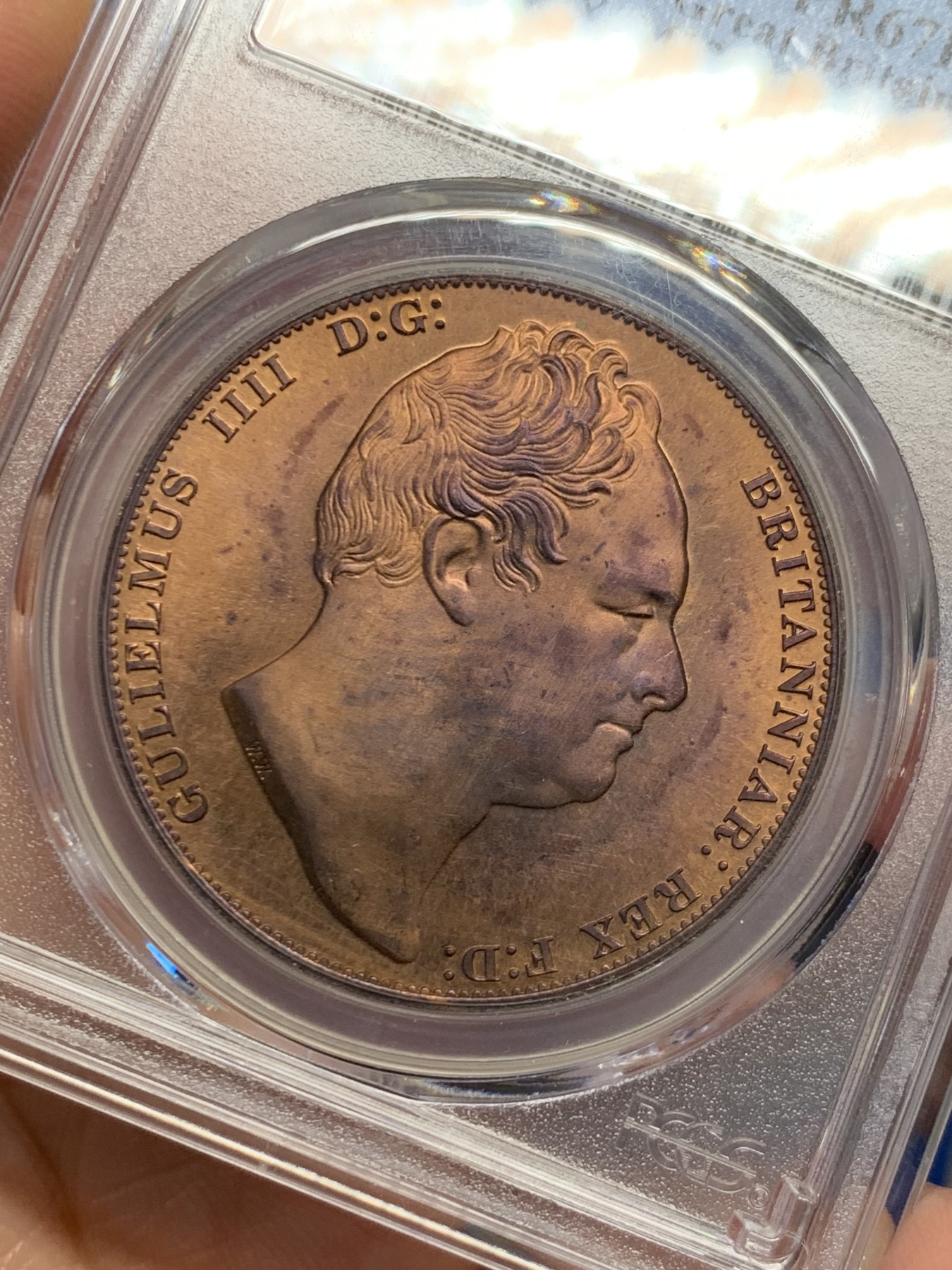 《竞宝斋》第244场-周日，周一 新年开场 (全场包邮) 两枚一组 PCGS PR68CAM-PR67RB 双双冠军分“1836” 威廉四世臆造币 经典大窗帘图案 潜力品种 精品不贵。经典大窗帘集合了英格兰、苏格兰、爱尔兰盾徽