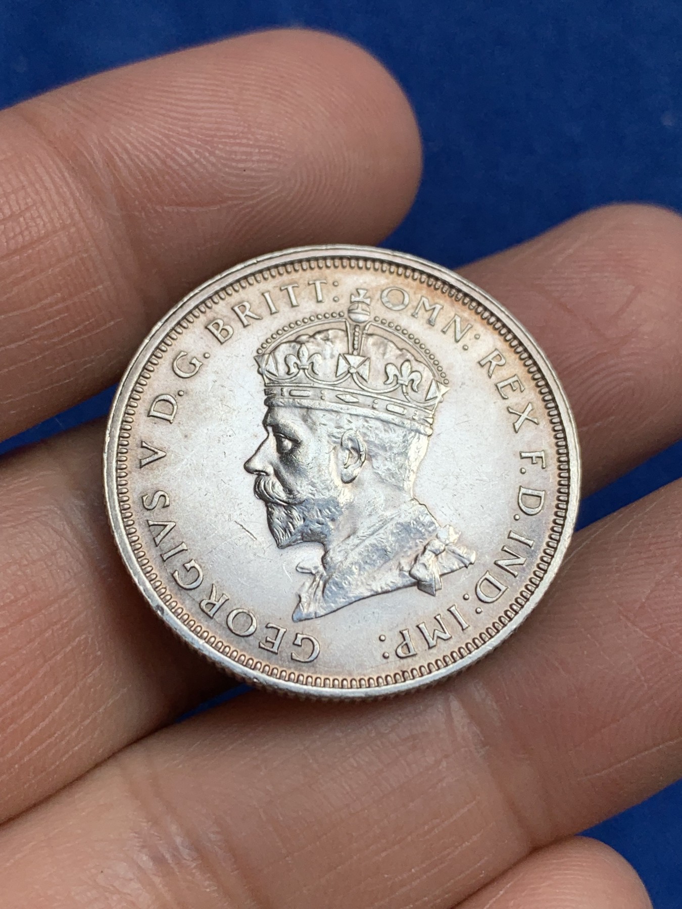 《竞宝斋》第244场-周日，周一 新年开场 (全场包邮) 澳大利亚1927年乔治五世堪培拉国会大厦2先令银币