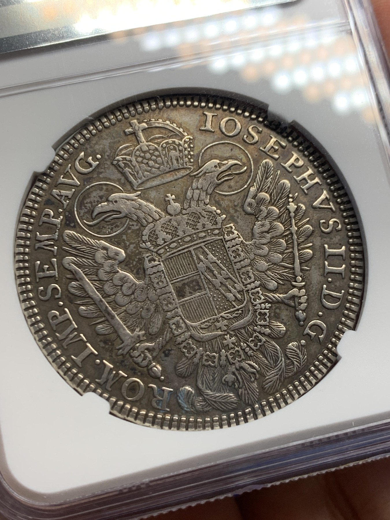 《竞宝斋》第244场-周日，周一 新年开场 (全场包邮) NGC AUD 德国1779年神罗纽伦堡景观泰勒大银币 经典品种 细节不错