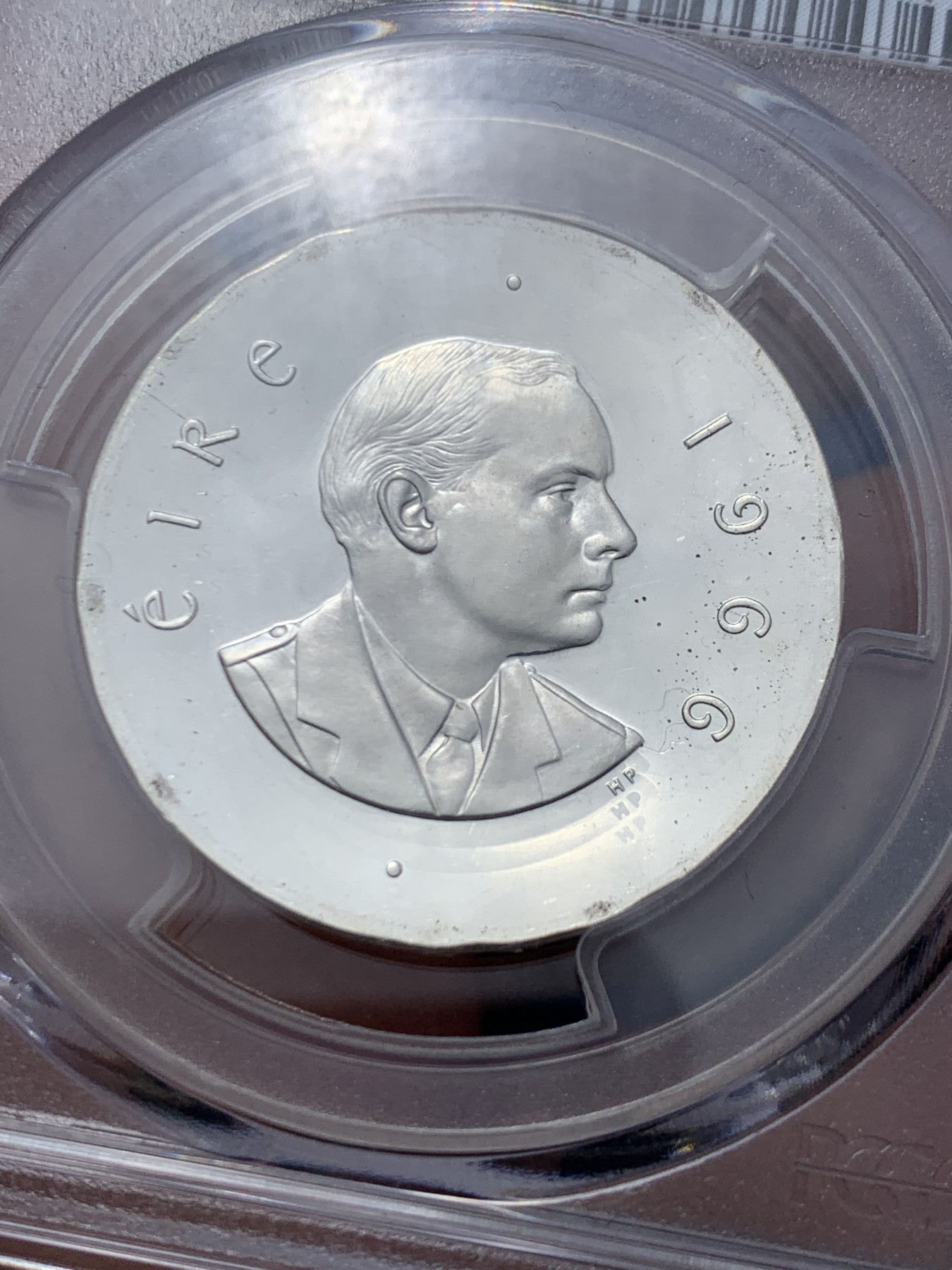 《竞宝斋》第244场-周日，周一 新年开场 (全场包邮) PCGS PR65CAM 爱尔兰1966年都柏林起义10先令精制纪念银币