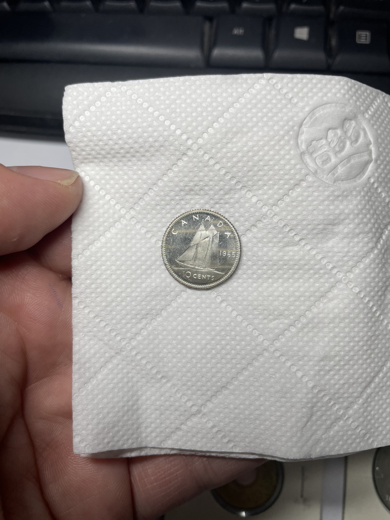 2024年集古藏今外币拍卖第2场 1965年加拿大10分银币