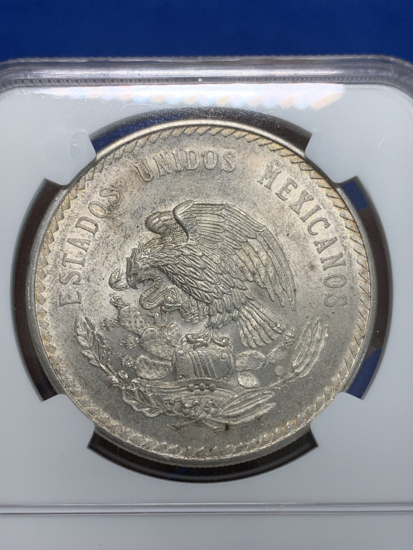 《竞宝斋》第244场-周日，周一 新年开场 (全场包邮) NGC MS62 墨西哥1948年酋长大银 近期上涨品种