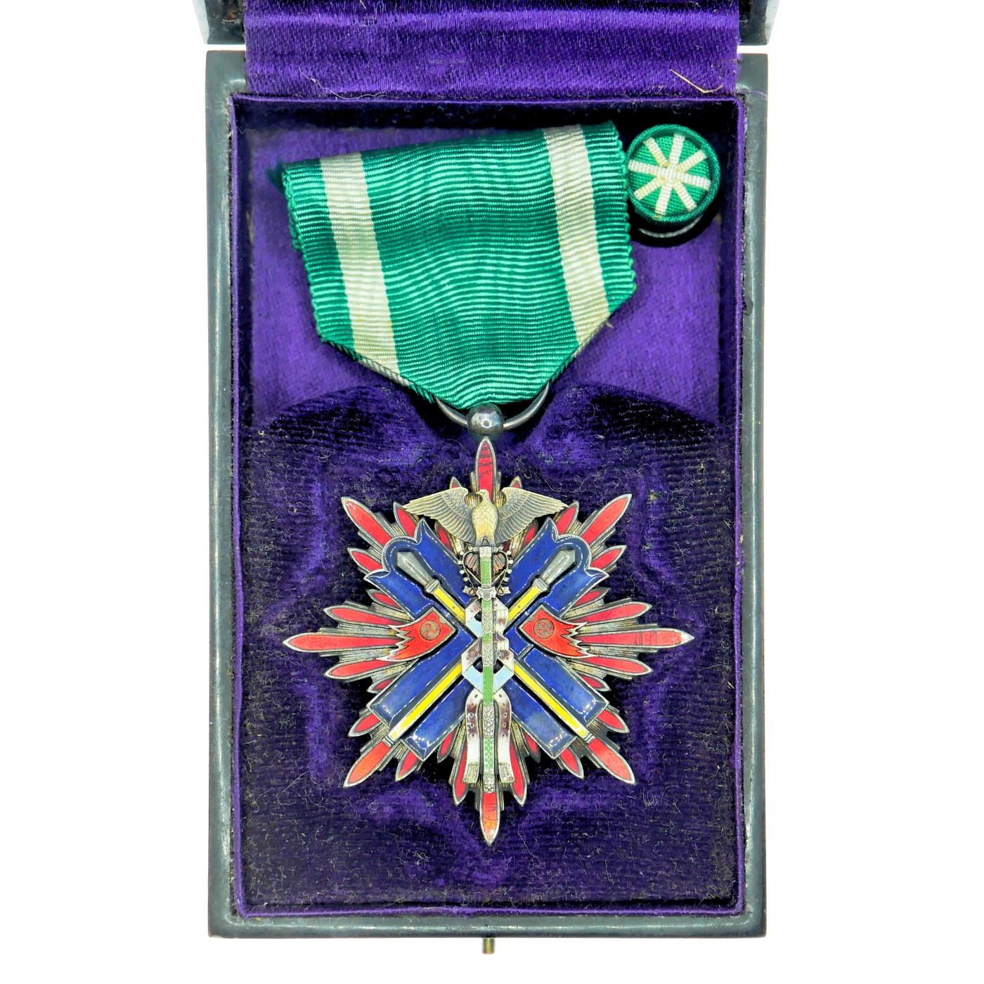 勋章奖章交易所3月9日拍卖 日本功五等金鵄勋章，银质