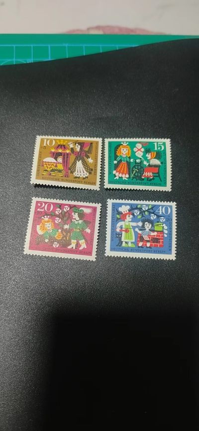 德国邮票，都是套票 - 德国邮票一套，1964年发行，童话故事睡美人，品相如图