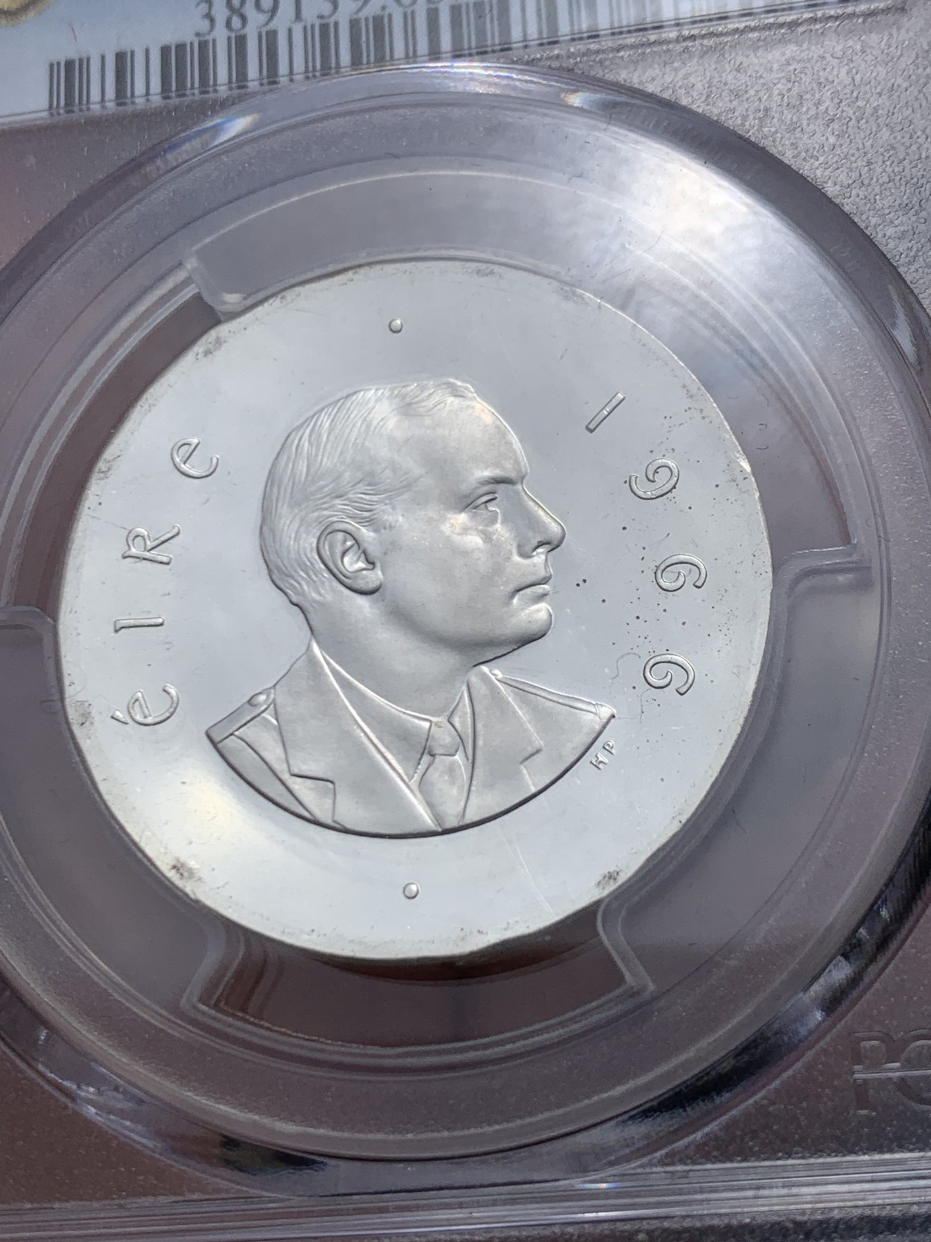 《竞宝斋》第244场-周日，周一 新年开场 (全场包邮) PCGS PR65CAM 爱尔兰1966年都柏林起义10先令精制纪念银币