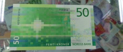 【世界钱币】精选微拍第94期暨2024年第五期 评级币裸钞场 2017年挪威50克朗 全新绝品无4