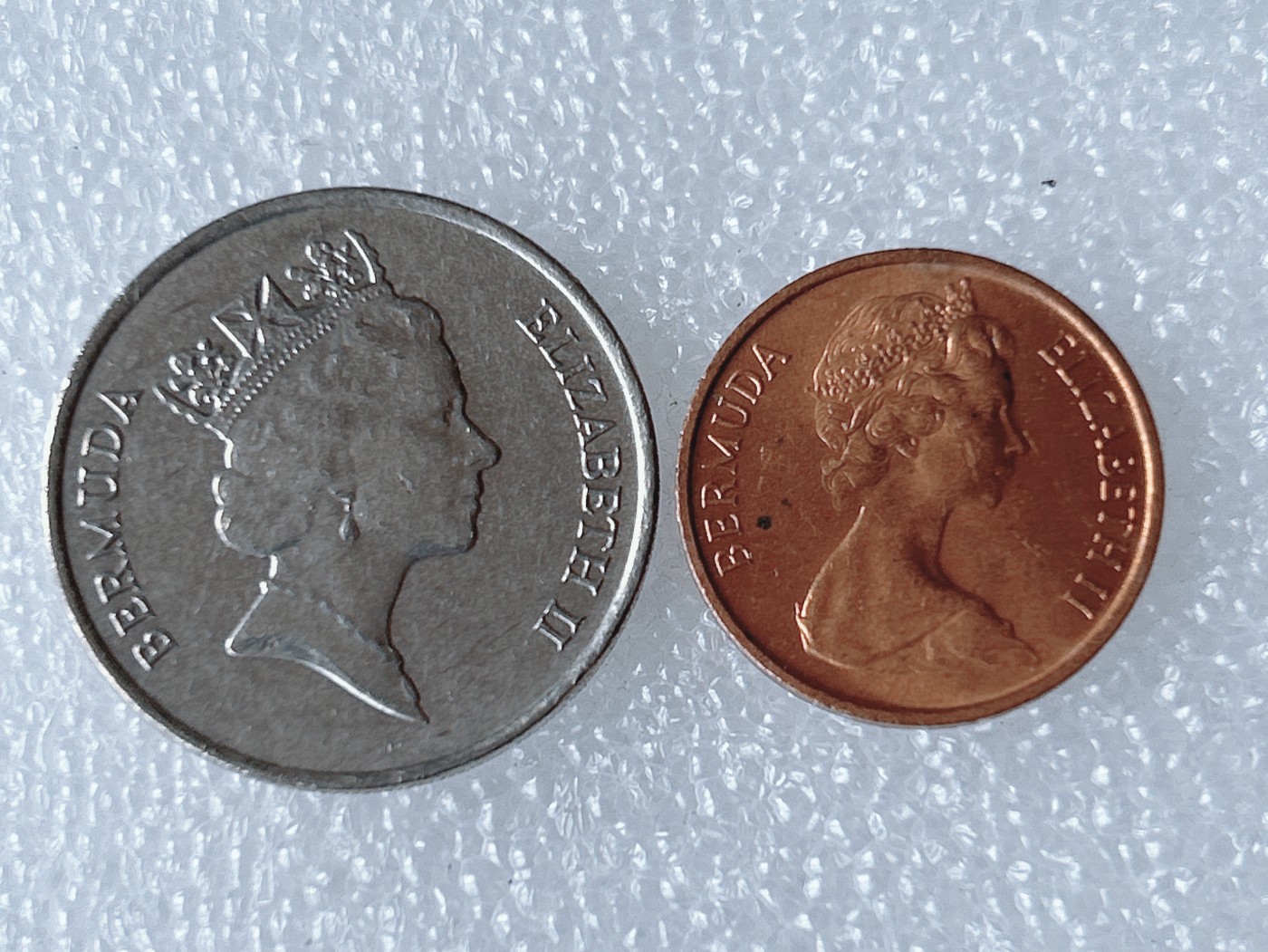 海外回流1元起拍小铺 各国钱币散币场 第8期 百慕大1971/1995年伊丽莎白1-25分硬币