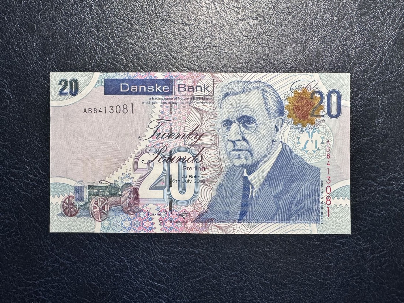收藏联盟Quantum Auction 第328期拍卖  北爱尔兰2016年20镑 品相全新UNC 发明家 弗格森