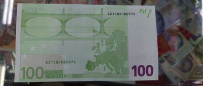 【世界钱币】精选微拍第94期暨2024年第五期 评级币裸钞场 【一口价已售出】2002年100欧 二签 全新绝品意大利版无47尾号976