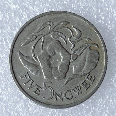 海外回流1元起拍小铺 各国钱币散币场 第8期 1968年赞比亚5恩韦