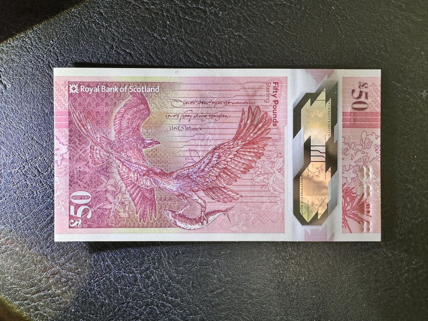 收藏联盟Quantum Auction 第328期拍卖  苏格兰皇家银行2020年50镑 品相全新UNC 号码无4 女性教育家 弗洛拉