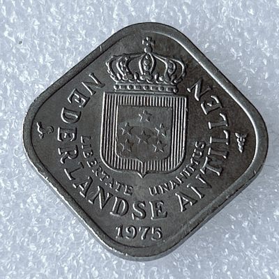 海外回流1元起拍小铺 各国钱币散币场 第8期 荷属安德列斯1975年5分方形币