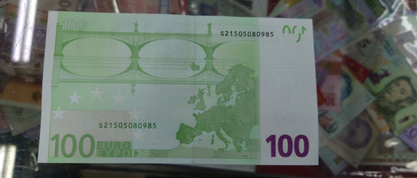 【世界钱币】精选微拍第94期暨2024年第五期 评级币裸钞场 【一口价已售出】2002年100欧 二签 全新绝品意大利版无47尾号985