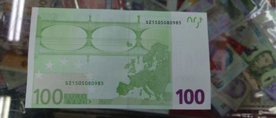 【世界钱币】精选微拍第94期暨2024年第五期 评级币裸钞场 【一口价已售出】2002年100欧 二签 全新绝品意大利版无47尾号985