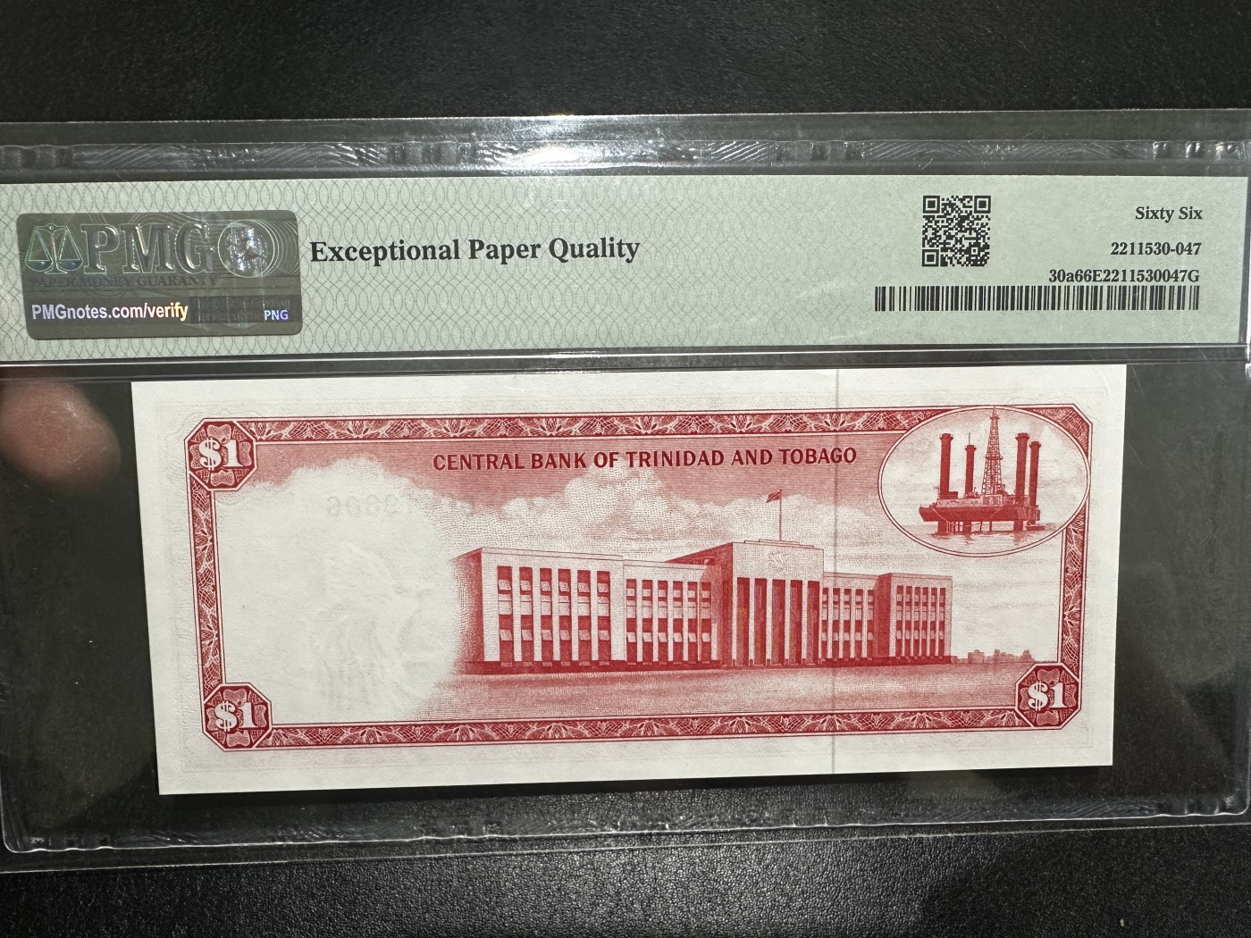 《外钞收藏家》第三百四十五期 1964年特里达尼亚和多巴哥1刀 PMG66