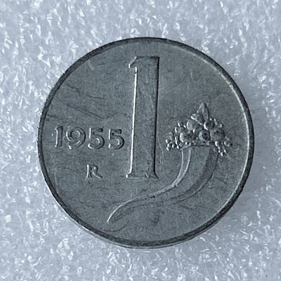 海外回流1元起拍小铺 各国钱币散币场 第8期 意大利1955年1里拉 天平
