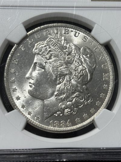 银币评级专场&全场保真包代 - NGC Ms62极美早期美国摩根一美元银币一图一物、保真包代