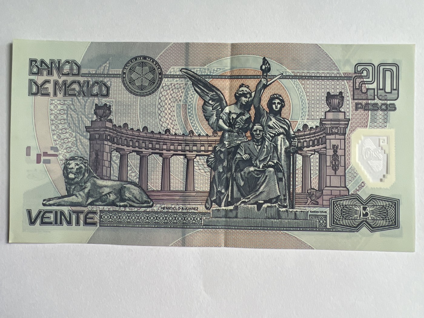 第545期  纸币专场 （无押金，捡漏，全场50包邮，偏远地区除外，接收代拍业务） 墨西哥20比索