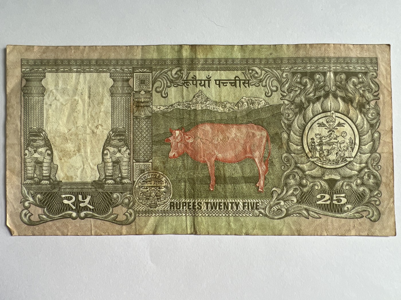 第545期  纸币专场 （无押金，捡漏，全场50包邮，偏远地区除外，接收代拍业务） 尼泊尔25卢比