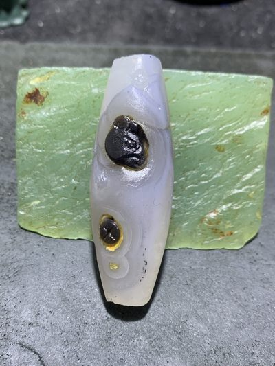 精美亚光高玉化冰飘巴西玛瑙手工俏色巧雕鼠来宝吊坠一个！ - 精美亚光高玉化冰飘巴西玛瑙手工俏色巧雕鼠来宝吊坠一个！