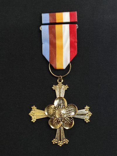 老王徽章第三十期 - 民国大同勋章·带勋略·退台后版本·实发带号号码不清楚